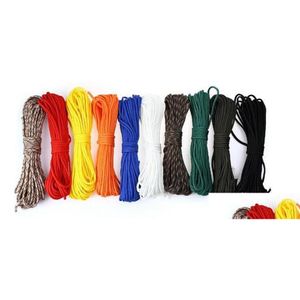 Cortes eslingas y cintas de 100 pies 7 pies Survival Bushcraft Paracord Paracdo para paraguas Camiseta Cam Equipo de emergencia Dr Otyli