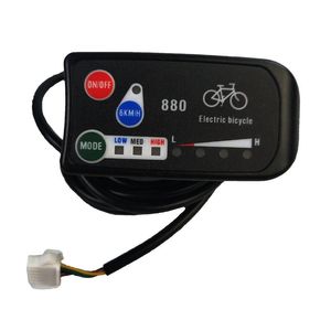 Cordons, élingues et sangles d'affichage de vélo électrique 24V 36V 48V Ebike Panneau de commande Ligent LCD LED880 étanche pour contrôleur KT