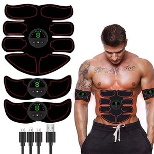 Core Abdominal Trainers ABS Stimulator Muscle Toner EMS Abdominal Toning Belt Training Body Fitness Shaping Muscle Stimulator Hombres Mujeres Brazo Pierna Entrenador 221020