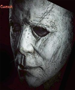 Cosmask Halloween Michael Myers Mask Trick or Treat Studio Halloween Party Mike Mel White Full Head Latex Mask 2009292307824