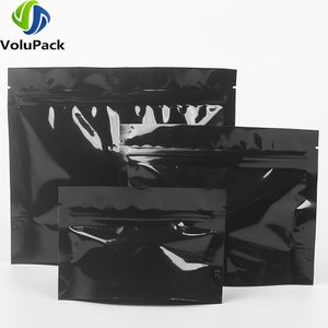 Bolsas de cosméticos Cajas 100pc Papel de aluminio de alta calidad Mylar Bolsas de almacenamiento de café Stand Up Sellado térmico Bolsas con cierre de cremallera Bolsas de embalaje a prueba de olores ecológicos 230826