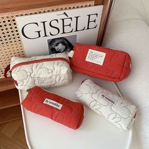 Bolsas de cosméticos Estuches Lindo Conejo Viaje Cosmético Lápiz labial Monedero Bolsa de almacenamiento Kawaii Mujeres Maquillaje Bolsos Organizador Monedero Estuche de lápices Bolsas 230505