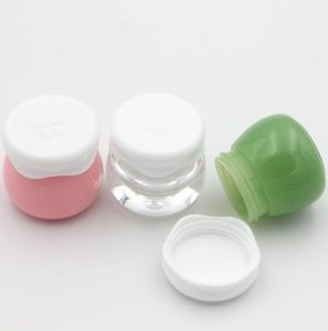 Cosmetic Small Mini Jar Bottle 10g Pink Green Plastic Conteners For Cosmetics Package Maquillage Jars Crème Vide7992851
