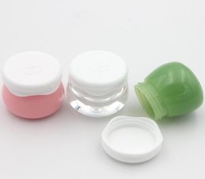 Cosmetic Small Mini Jar Bottle 10g Pink Green Plastic Conteners For Cosmetics Package Makeup Jars Crème Vide1835136