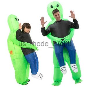 Cosplay adulto alienígena disfraz inflable fiesta para niños disfraz de Cosplay traje divertido Anime vestido de lujo disfraz de Halloween L231018