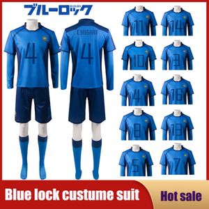 Cosplay Anime Blue Lock Cosplay Costume Shorts T-shirt Bas Perruque Isagi Bachira Chigiri Nagi Reo Vêtements de Football pour Hommes et Femmes