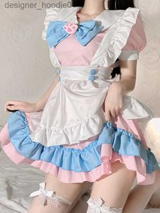 cosplay Disfraces de anime Moda Lolita mucama juego de rol lindo uniforme de estudiante femenino espectáculo de animación disfraz travieso dulce atractivo sexual químicoC24320