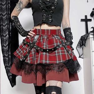 Cosplay Anime Costumes gothique Harajuku filles plaine Ski Punk doux dentelle Kay Costume Y2k Lolita gâteau Mini Ski jeu de rôle ComesC24321