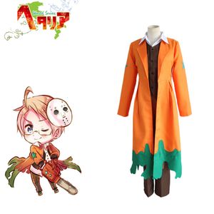 cosplay APH America Alfred F. Jones Cosplay Axis Powers Hetalia Disfraces naranjas Adultos Disfraz Conjunto completo para Halloween Partycosplay