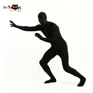 Cosplay noir pour hommes adultes, Costume complet seconde peau d'halloween, Costume Zentai, Cosplay pour hommes, Body invisible