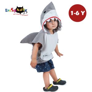 cosplay Eraspooky 1-6 ans mignon capuche requin Cosplay Halloween Costume pour enfants enfants Animal enfant en bas âge carnaval fête dessin animé déguisement cosplay