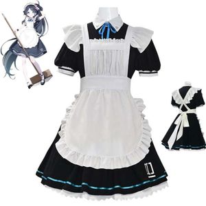 Juego de Cosplay proyecto de archivo azul Mx Tendou Arisu Al S disfraz de Cosplay Anime lindo Loli vestido de Lolita uniforme de sirvienta traje de Halloween