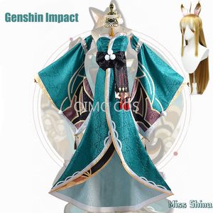 Cosplay Genshin Impact Miss Hina Cosplay Costume Uniform Wig Anime Halloween Costumes Women Game 230817