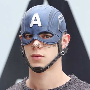 Cosplay Máscaras de látex Anime Superhéroe Niños Disfraces de fiesta para adultos Accesorios Capitán Máscaras Casco HKD230810