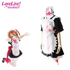 Cosplay Lovelive Honoka Kousaka femme de chambre Cosplay filles robe Lolita fantaisie ensemble complet Janpanese Anime Costumecosplay