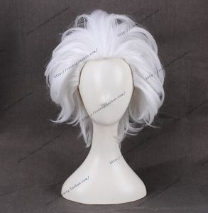 Cosplay perruques Ursula Cosplay perruque la petite sirène blanc court résistant à la chaleur synthétique cheveux perruques bonnet de perruque 230908