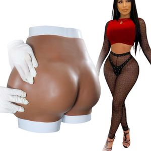 Accessoires de costumes Faux cul en silicone taille libre avec grosses hanches et hanches pour femmes africaines sexy Doux élastique réaliste Forme naturelle Bum