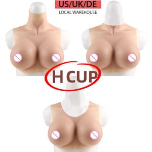 Costume Accessories Realistic Silicone Tits Fake Breast Forms False Boobs H Cup for Crossdresser Shemale Transgenders Transvestite Breastplate