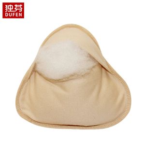 Accesorios de disfraces Forma de algodón triangular Enhancemen Transpirable Artificial Falso Boob Mujeres Cáncer de mama Pequeño Pecho plano Favorito