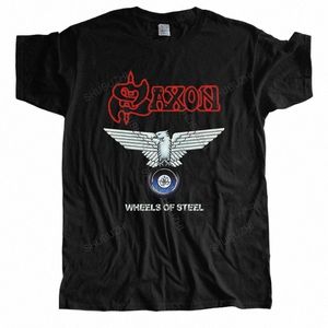 cott haute qualité t-shirt hommes été lâche cool t-shirts Sax roues de roues d'acier homme noir o-cou t-shirt grande taille Z4Jf #