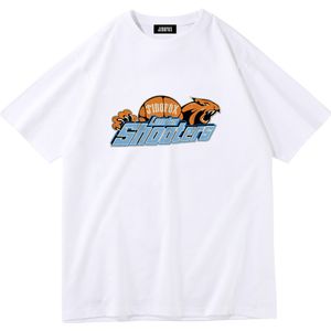 Tela de algodón Camiseta de manga corta para hombre Nueva camiseta de verano de media manga Camiseta de algodón con cuello redondo para niños y adolescentes Camiseta versátil con fondo