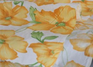 Tisso de tela de algodón para material de costura de la aguja Hometextil para el vestido de lámina bolsas de muñecas 5pcs amarillo 40cmx50cm3608567