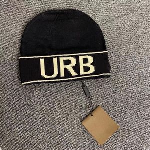 Gorro de algodón para mujer, gorros de diseñador con letras, gorros de punto Pashmina para mujer para hombre, gorro cálido de invierno Cap303z