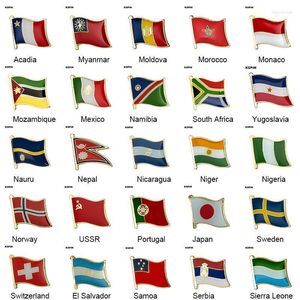 Broche d'insigne de drapeau de pays, épingle à revers nationale, épingles de voyage internationales, collections 1 Marc22
