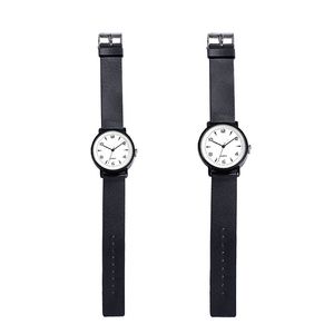 Couple montres montre-bracelet lumineuse montre d'affaires étanche profil bas mécanisme à Quartz cadran 40 et 34mm mode décontracté