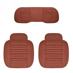 Fundas 2018 baratas, funda Universal 3D para asiento de coche, alfombrilla transpirable de cuero PU para cojín de silla de coche barato