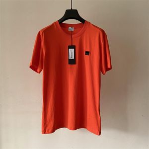 Casual CP Nuevo estilo Ins Camisetas de verano para hombre Empresa Jersey Camisetas transpirables de verano delgadas Manga corta Cuello redondo Bordado Tops al aire libre UJ04