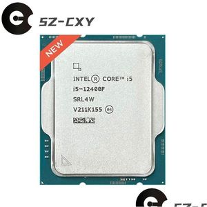 Processeur Intel Core I512400F I5 12400F 25 Ghz 6Core 12Thread Processeur CPU 10Nm L318M 65W Lga 1700 231117 Ordinateurs de livraison directe Networki Dhkk5