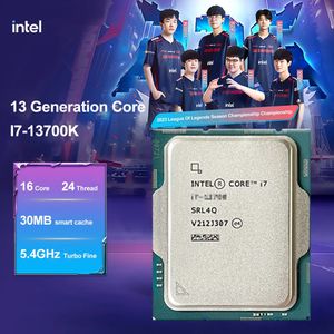 Processeurs Intel Core i713700K i7 13700K 34 GHz 16Core 24Thread processeur d'unité centrale 10NM L330M 125W LGA 1700 processeur de jeu 231120