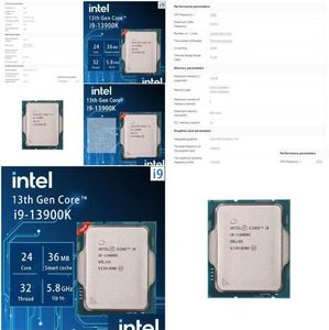 Processeur Intel Core I913900K I9 13900K 30 Ghz, 24 cœurs, 32 threads, 10nm L336M, 125W, Lga 1700, plateau mais sans refroidisseur 231117