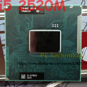 CPUS Intel Core CPU I52520M 2,50GHz 3 Mo Dual Core SR048 I5 2520M FCPGA988 Processeur d'automne