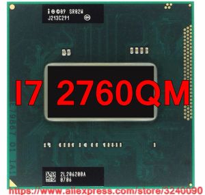 CPUS ORIGINAL LNTEL CORE I7 2760QM SR02W CPU (6M CACHE / 2,4 GHz3.5GHz / Quadcore) I72760QM Processeur d'ordinateur portable