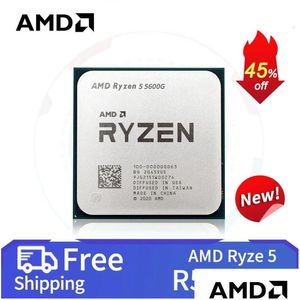 Cpu Ryzen 5 5600G Pc Gamer Cpu 65W Ddr4 De Mesa Soquete Am4 Sem Refrigerador 231117 Livraison Directe Ordinateurs Réseau Ordinateur Compo Dhpte