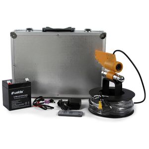 CR110-7 Système de caméra de pêche sous-marine avec moniteur LCD 7 pouces Caméra à tige unique à LED blanche 12pcs - Prise 230V AU 100M