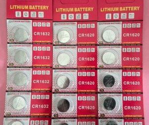 Pile bouton au lithium CR1632 3v, piles bouton 200 carte Blister/Lot (5 pièces par blister)