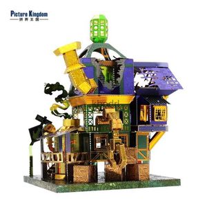 Herramientas de artesanía Imagen Reino 3D Metal Nano Puzzle Ciencia Monstruo casa modelo de construcción Kits DIY 3D Corte por láser Rompecabezas Juguetes para adultos YQ240119