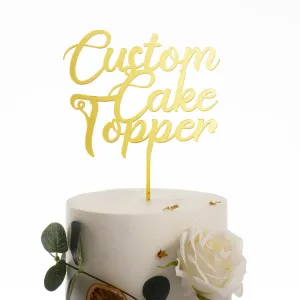 Artisanat Custom Acrylic Cake Topper pour l'anniversaire d'anniversaire et tout autre OCNS Custom Your Propre Date Name Age Cake Decoration