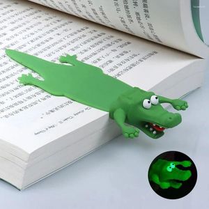 Marque-page stéréo 3D créatif, marqueur de dessin animé, Clip de livre, requin Crocodile de Pages, cadeaux pour enfants, papeterie scolaire