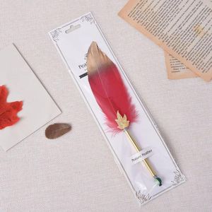 Creative Business Gift Feather Ballpoint Student Stationery Pen 0,5 mm Decor Writing
