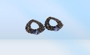 Boucles d'oreilles en forme de goutte d'eau à breloque créative pour femmes et filles, boucles d'oreilles en Zircon bleu marine, bijoux de fête de mariage 5254634