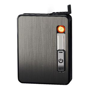 Étui à cigarettes créatives avec USB Chargement plus léger du vent Popup automatique Cigarette Electronic Lighter Portable Smoking Accesso9022689