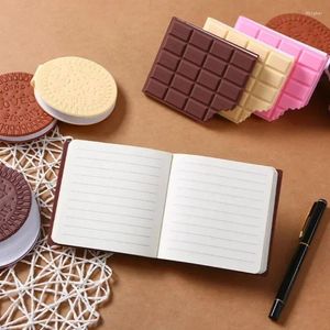 Bloc de notas creativo y bonito de simulación de galletas de Chocolate, Mini cuaderno portátil para aperitivos divertidos, papelería para estudiantes, regalos, suministros escolares