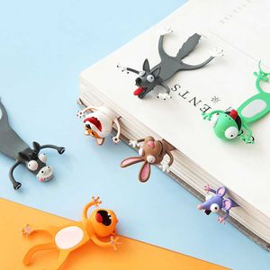 Creative D Stereo Bookmark Cute Cartoon Animal Marker Kawaii Cat Panda Of Pages Kids Gifts School Stationery Supplies