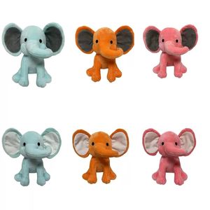 Éléphant en peluche décoration chambre de bébé poupée en peluche dormir 25 cm kawaii animal cadeau pour enfants jouets