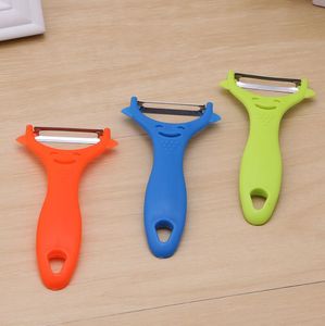 Couteau à éplucher les fruits et légumes créatifs, Gadget ménager en plastique pour éplucher les outils de cuisine portables à domicile, accessoires, livraison gratuite