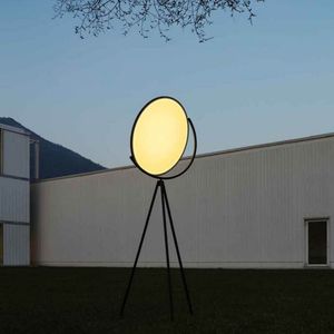 Lampadaires créatifs Moon Mirror LED Lampe sur pied en acrylique nordique pour l'éclairage du salon